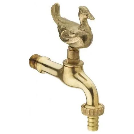 Dekorativer Wasserhahn für den Garten mit Entenmotiv M1/2-M3/4