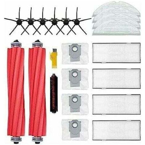 Zubehör für die Saugroboter Roborock S7 Pro Ultra, S7 Max Ultra und S7 MaxV Ultra – Ersatzteile – 20-teiliges Set: 2 Hauptbürsten, 4 Filter, 6 Seitenbürsten, 4 Tücher und 4 (1/4)