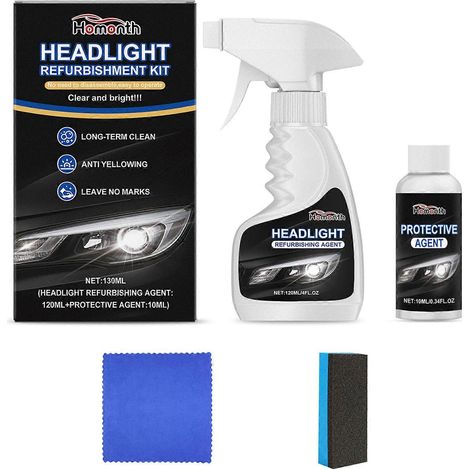 Kit anti-buée pour phares de voiture : restaure la clarté et la luminosité d'origine des phares. (1/5)