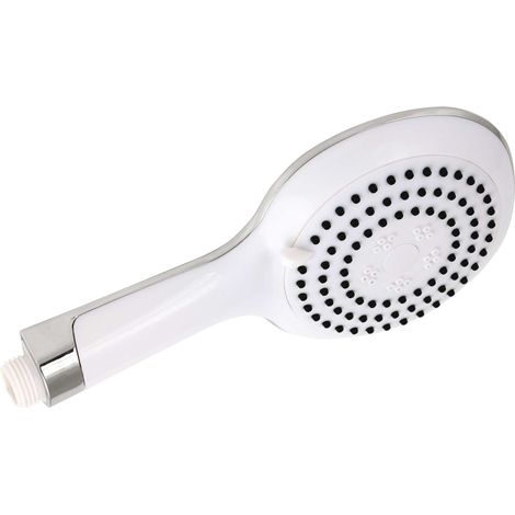 Novaservis Duchas de mano - Cabezal de ducha, 3 chorros, blanco/cromo RU/320,0