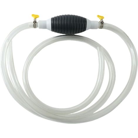 Pompa per il trasferimento di acqua e liquidi da 1,5 m - Pompa per il trasferimento del carburante a sifone - Pompa manuale per il trasferimento del carburante  Per auto, acquari, vasche da bagno e ba