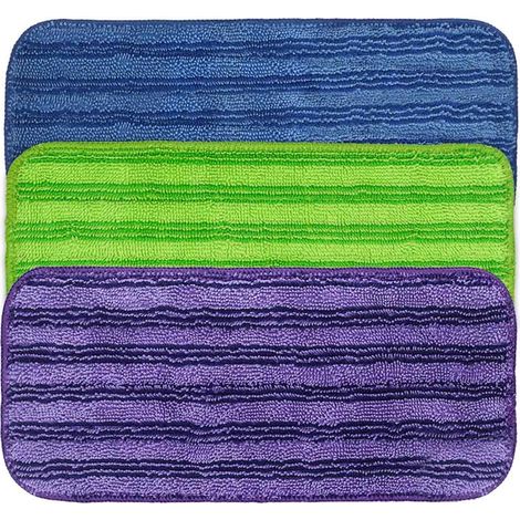 6 Lingettes de rechange, microfibre, lavables, compatibles Swiffer WetJet, pour sols bois et carrelage (1/5)