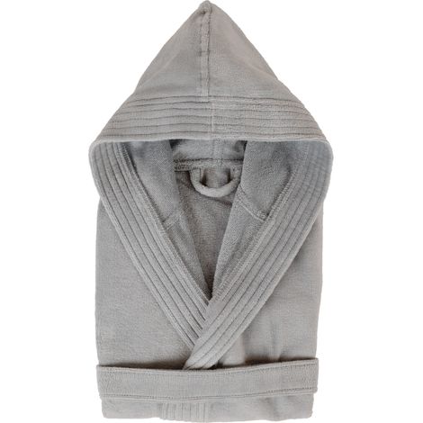 Peignoir adulte à capuche COOL en velours S