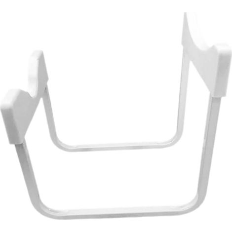 Support pour Seau d'eau en Acier Inoxydable Blanc Base Antidérapante, Cadre Robuste Et Design Pratique, pour Maison Et Bureau (1/5)