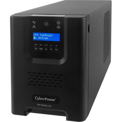 SAI CyberPower 1000VA Batería de Plomo Ácido 16 Minutos Senoidales Pure AVR LCD (1/4)
