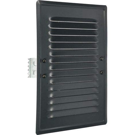 KOTARBAU Grille d'aération x mm en métal avec moustiquaire couleur (165 x 230 mm, gris clair). (1/5)