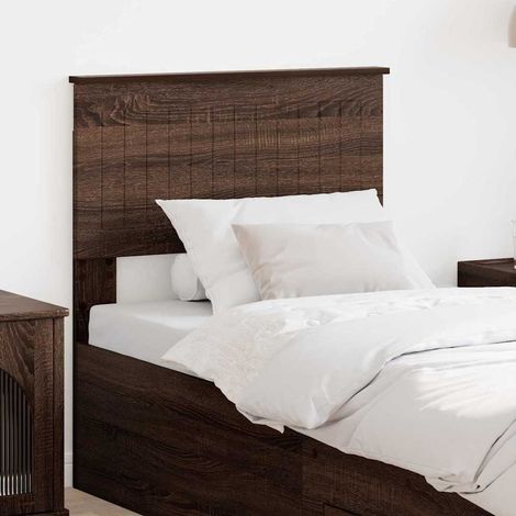 Headboard Brown Oak Engineered wood vidaXL