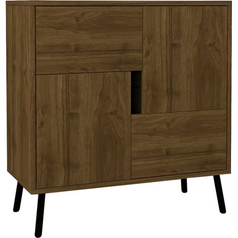 Credenza in legno "Darien" - 76 x 35 x 79 cm - Marrone