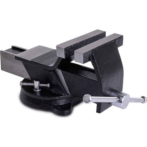Morsa Banco 102mm Apertura 104mm Base Girevole 360 Acciaio Scheppach asv360-100 (1/5)