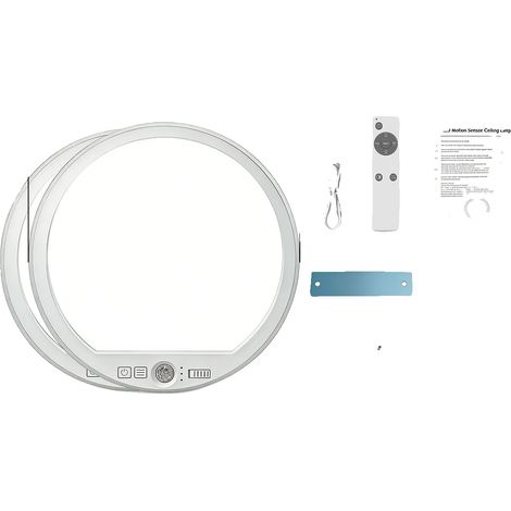 Plafonnier, Capteur de Mouvement, Télécommande, 2PCS (1/2)
