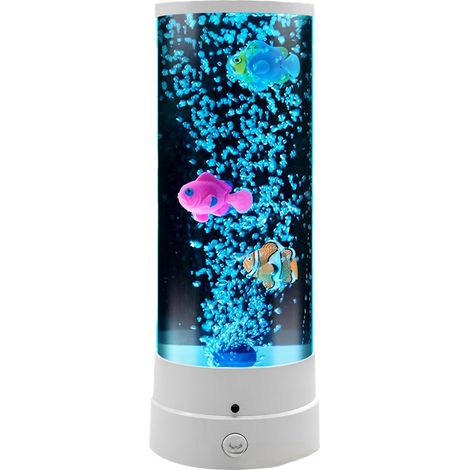 1 Lampe poisson bulle, 16 couleurs, télécommande, ABS et acrylique, USB et piles, chambre et bureau (1/5)