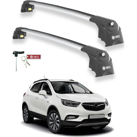 TURTLE kompatibel mit Opel Mokka X 2016-2020 Dachträger Air2 Grau (1/5)