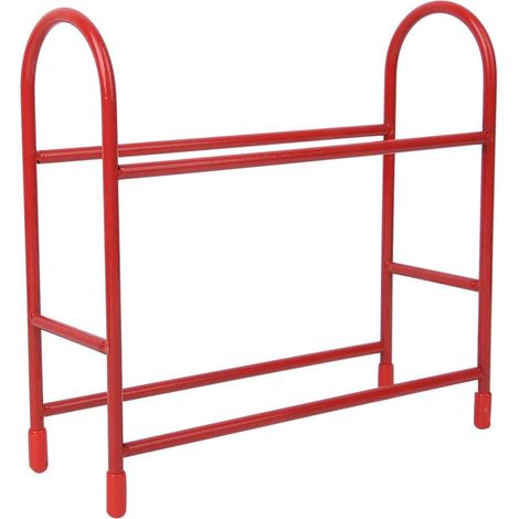 Étagère de rangement en métal pour pneus de voiture RC - Accessoires pour voiture télécommandée à l'échelle 1:10 (rouge) (1/5)