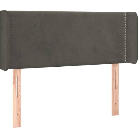 Maison Exclusive - Kopfteil mit Ohren Dunkelgrau 103x16x78/88 cm (1/5)