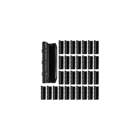 Lot de 50 clips de serre en ABS noir, adaptés aux colliers de serrage de tuyaux de serre, aux filets d'ombrage et aux abris de jardin (1/4)