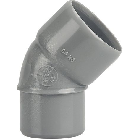 Coude PVC Mâle Femelle 45° D125 WAVIN 3026044
