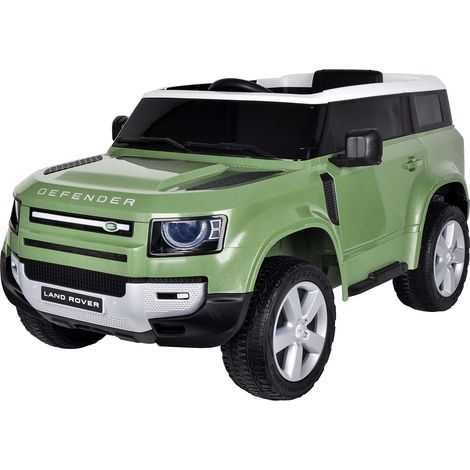 Macchina Elettrica per Bambini Licenza Ufficiale Land Rover Defender 12V 7Ah Verde