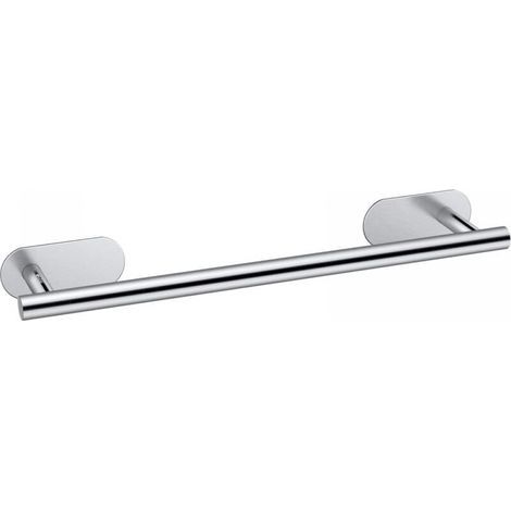 40cm Bathroom Towel Rack, Self-Adhesive Stainless Steel Wall-Mounted Towel Bar, No Drilling Required, Waterproof for Bathroom and Kitchen (1/5)