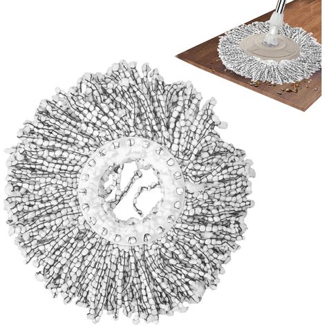 Accessoires de rechange pour balai Remplacement de la tête de vadrouille Accessoires pour, Têtes de rechange pour, Recharges en microfibre Easy Wring, Tête de rechange lavable pe (1/5)