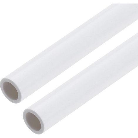 Tube Rigide en PVC de 3/16 Pouce, Tuyau Rond, Tuyauterie, Tuyau de Matériel 5mm ID 7mm OD 9" Longueur Blanc Haute Résistance pour Tuyau, Loisirs Créatifs 2Pcs (1/5)