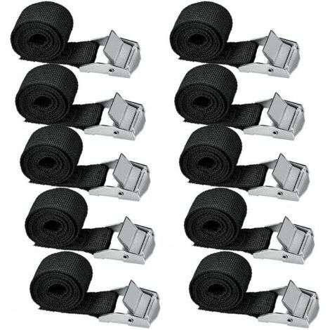Kit de BeTightigtorg 10 Piecthere Corrretors de BeTightigtorg 300 cm pour sorporrte de mortorcicgivtherettor/corche/bicicgivtherettor Corrretors de Tightin Yoru Serrez Ctorrgtor Mtorximum 500 kg - Neg (1/4)