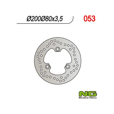 Disco de freno delantero Kawasaki Quad KLF/KVF 220/300/400 NG 200x80x3.5