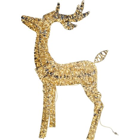 Hirsch, goldfarbe PVC-Folie H120cm,1240 LED,Transformator