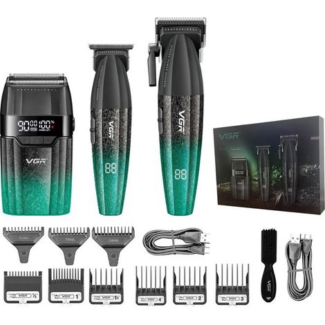 Tondeuse à cheveux - VGR - V-640 S3 - Sans fil - Acier inoxydable - Rechargeable
