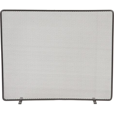 Le Marquier – Pare-feu cheminée 1 volet acier peint L60 H50 cm – Couleur gris foncé – Pour espaces confinés