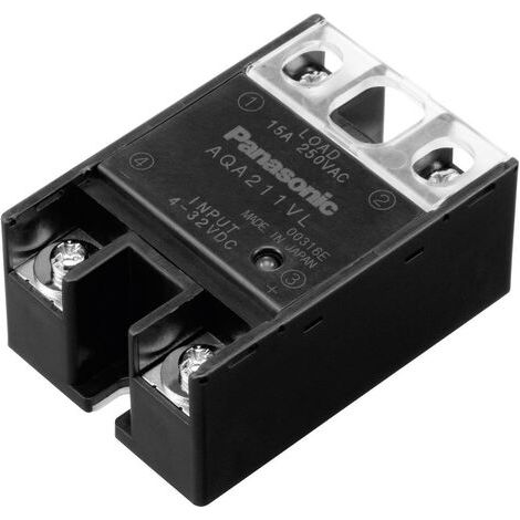 Panasonic Relais à semi-conducteurs AQA411VL 25 A Tension de contact (max.): 250 V/AC à commutation au zéro de tension (1/5)