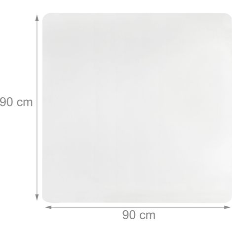 Tappeto di protezione per pavimento trasparente per sedia da ufficio 75 x 120 cm antiscivolo materiale PVC incolore 130007393