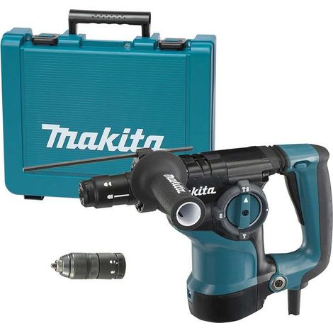 Makita – Perforateur burineur 800 W – Énergie de percussion 2.8 J – SDS-Plus – Ø de perçage bois 32 mm, béton 28 mm – Mallette incluse (1/4)