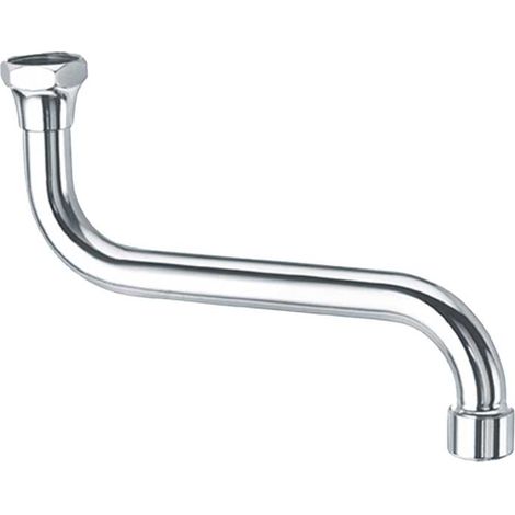 CANNA A ""S"" UNIVERSALE PER MISCELATORE LAVELLO CON ATTACCO SOTTO  Ø 18x250 mm
