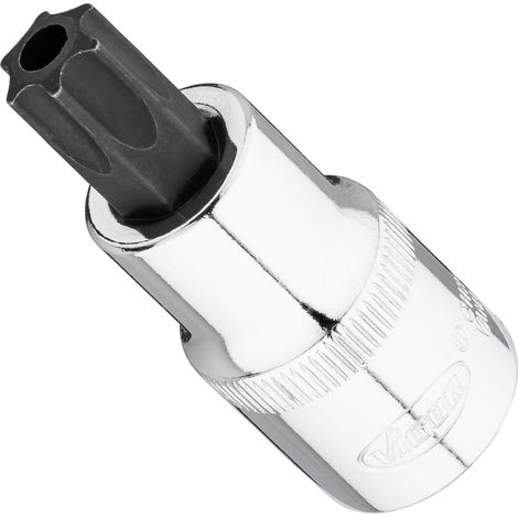 VIGOR Schraubendrehereinsatz, 1/2 (12,5 mm) Vierkant hohl, Tamper Resistant TORX Profil, SW T55H (1/2)