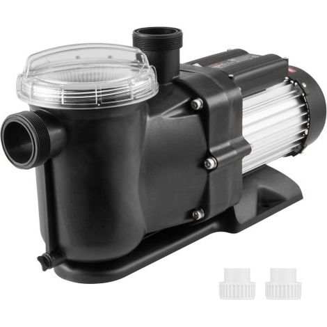 Schwimmbadpumpe 1,5 PS, 100 GPM max. Durchfluss, Einzelgeschwindigkeits-Poolpumpe, 220 V, 2850 U/min, 15 m max. Förderhöhe, Filterpumpe mit Filterkorb, für Aufstellpools, Whirlpools, Spas (1/5)