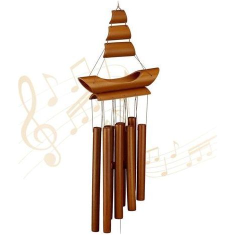 Carillon à Vent Bambou, Marron, 70 x 18 x (1/5)
