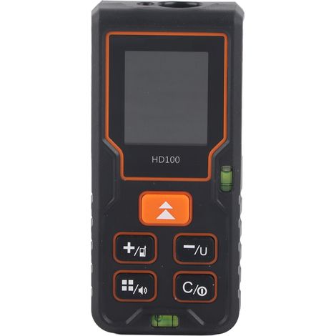 Télémètre Laser Portable avec Écran LCD et Niveau Double Bulle HD100 (1/5)