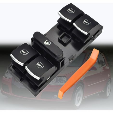 Interrupteur commande leve vitre électrique Bouton fenêtre pour Jetta Tiguan Golf 5 6 GTI Polo Passat CC Seat Leon mk2 5ND959857 5K4959857 (1/5)