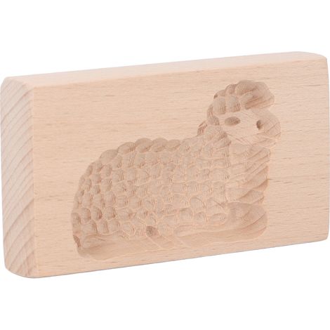 Moule à gâteau animal, joli moule à gâteau en bois coloré, presse à gâteau facile à démouler, moule à gâteau lisse, agneau (1/5)