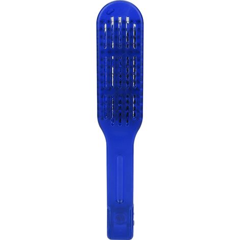 Plaque lisseuse à cheveux en bois avec peigne, outil de coiffure pour lissage (Bleu) (1/5)