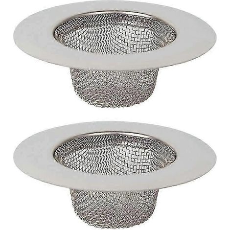 Set mit 2 Küchenspülensieben, Edelstahl-Spülensieb, Edelstahl-Abflusssieb (1/5)