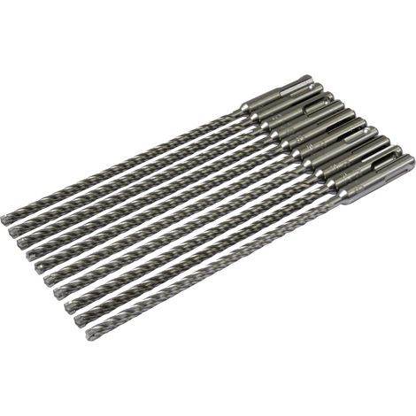 Makita HM Bohrer NEMESIS II Ø 10,0mm Länge 215mm SDS-PLUS 10 Stück B-63426 (1/4)