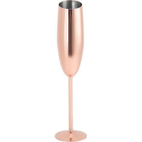 Verre à Vin Rouge en Acier Inoxydable 304, Coupe à Cocktail et Champagne, Gobellet de Bar avec Finition Or Rose (1/5)