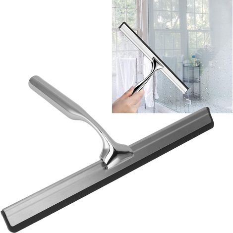 Fensterabzieher aus Edelstahl [26 x 16 cm] mit ergonomischem Griff – Vielseitiges Werkzeug für Fenster, Spiegel und Karosserien (1/5)