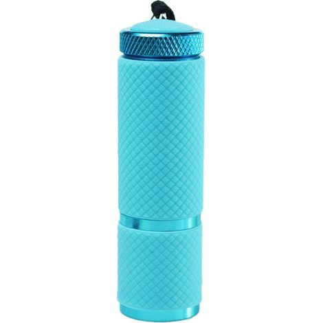 Mini Lampe de Poche . petite lampe torche avec dragonne. lampe de camping portable. bleu glacier (1/5)