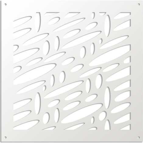 UFOS - Pannello in PVC traforato - Parasole - Colore: bianco - Misura: 48x48 cm (1/3)