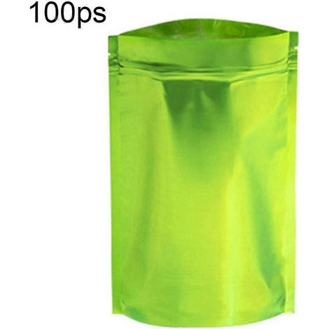 Lot de 100 sachets de conservation étanches et refermables, 7 x 10 cm, en PET/PE résistant, pour aliments, en-cas, loisirs créatifs et voyages. (1/5)