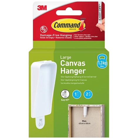 Command 7100337165 Canvas Hanger Large 1 Hook 2 String 7100337165 COM0780