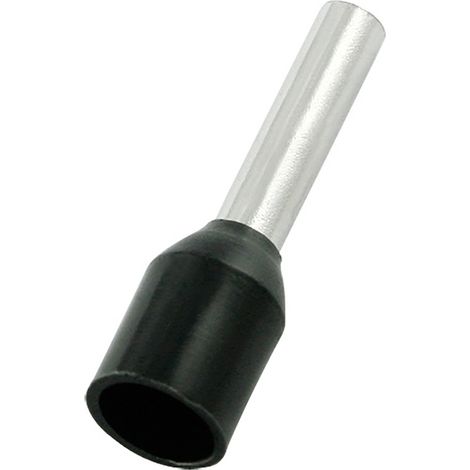 Embout à sertir 1.5mm², Noir, longueur 12mm