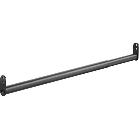 SOTECH Schrankstange verstellbar oval 22 x 15 mm schwarz matt, 600-900 mm, 1x